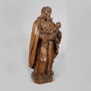 Drewniana rzeźba świętego Józefa prawdopodobnie XVII w