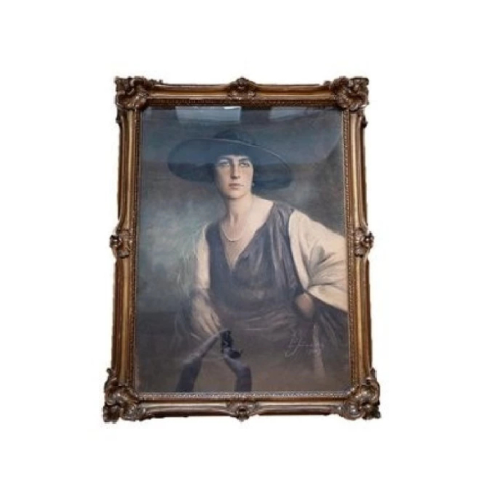 E. Schneidery Półpostać kobiety 1920 Pastel na papierze
