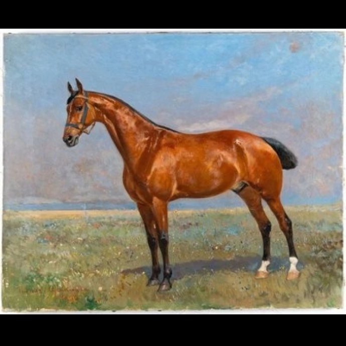 Tadeusz Ajdukiewicz (1852–1916) Obraz „Koń” 1899 rok