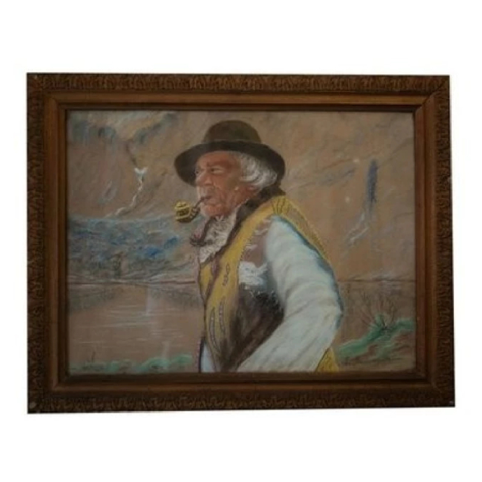L. Szewczuk Góral pastel na papierze