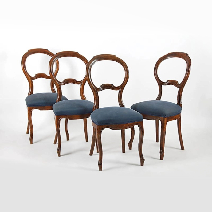 Komplet 4 pięknych krzeseł ok. 1900 rok Niemcy