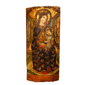Bardzo duża ikona Matki Boskiej z Dzieciątkiem 
