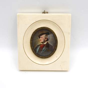 Miniatura na kości z portretem Richarda Wagnera