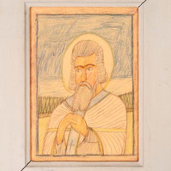 Nikifor Krynicki (1895 - 1968) portret świętego