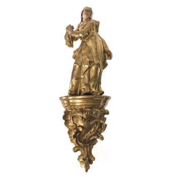 Rzeźba świętej na postumencie Niemcy, XVIII wiek