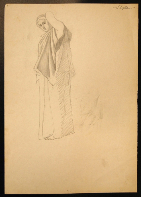 Jan STYKA (1858 - 1925) studium postaci do 